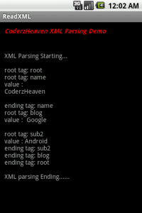 Parsing XML in Android